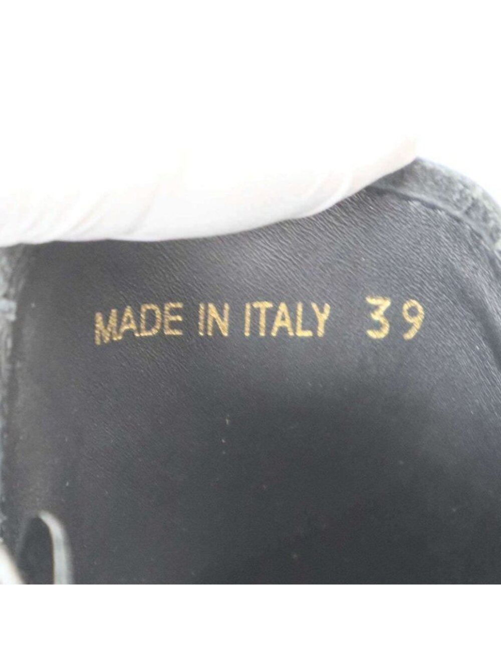 Prada Brushed Leather Side Zip Lace Up Boots Black 39 - Picture 6 of 6